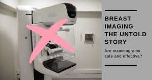 Pink X through mammography Breast health Imaging
